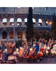 Combo Vespa Panoramic Tour and Colosseum entrance starting from your Hotel